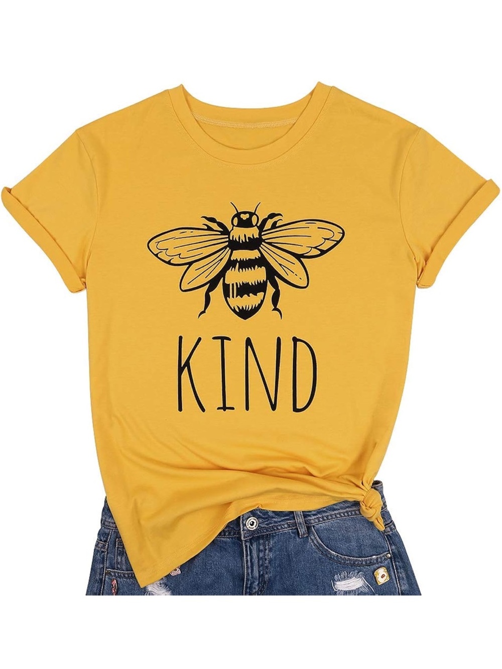Be Kind Tshirt Women Cute Bee Graphic Shirt
